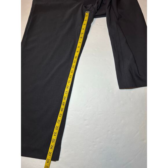 Talbots Dress Pants Women’s Size 12 Gray Wool High Rise Lined Wide Leg Career - Picture 2 of 8